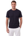 DeepSEA Erkek Slim Fit %90 Pamuk Likralı Yumuşak Dokulu Basic Tişört 1801131