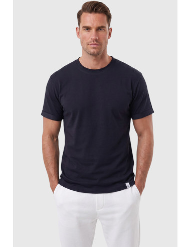 DeepSEA Erkek Slim Fit %90 Pamuk Likralı Yumuşak Dokulu Basic Tişört 1801131