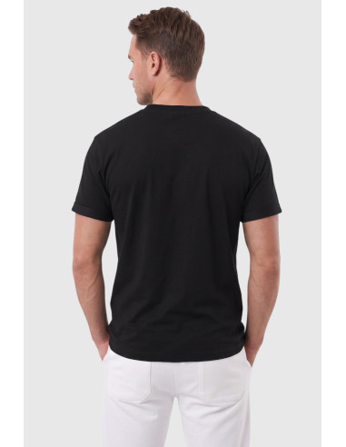 DeepSEA Erkek Slim Fit %90 Pamuk Likralı Yumuşak Dokulu Basic Tişört 1801131