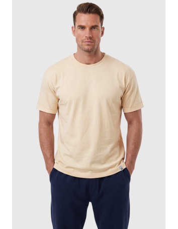 DeepSEA Erkek Slim Fit %90 Pamuk Likralı Yumuşak Dokulu Basic Tişört 1801131 2