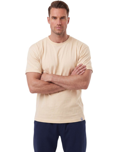 DeepSEA Erkek Slim Fit %90 Pamuk Likralı Yumuşak Dokulu Basic Tişört 1801131