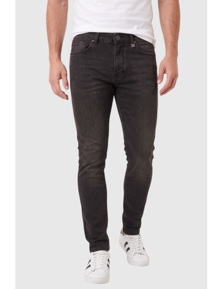 DeepSEA Erkek Slim Fit Dar Kesim %98 Pamuk Likralı Taşlanmış Kot Pantolon Jean 2600026