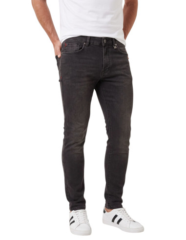 DeepSEA Erkek Slim Fit Dar Kesim %98 Pamuk Likralı Taşlanmış Kot Pantolon Jean 2600026