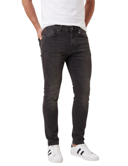 DeepSEA Erkek Slim Fit Dar Kesim %98 Pamuk Likralı Taşlanmış Kot Pantolon Jean 2600026