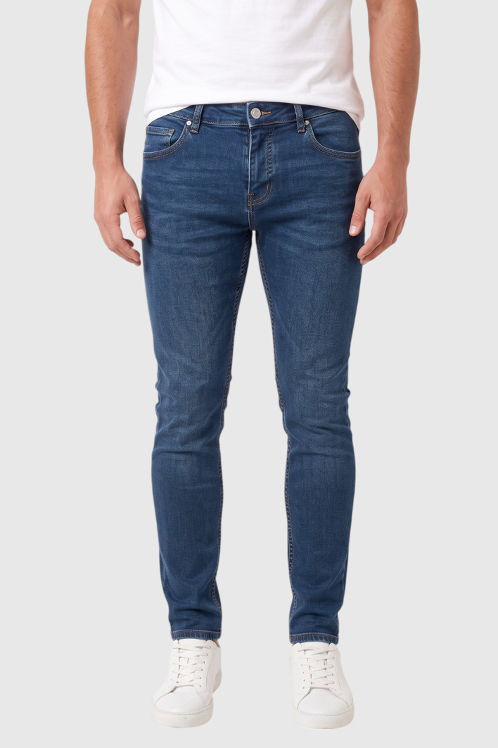 DeepSEA Erkek Slim Fit Dar Kesim Likralı Kot Pantolon – Dar Paça İnce Esnek Jean 2608306