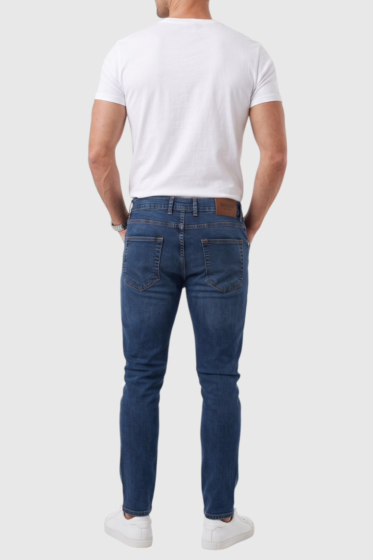 DeepSEA Erkek Slim Fit %98 Pamuk Likralı Taşlanmış Jean – Esnek Dar Paça Kot Pantolon 2608303