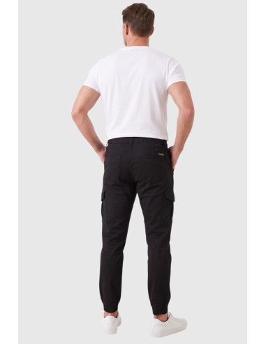 DeepSEA Paçası ve Beli Lastikli Bağcıklı Erkek Kargo Pantolon 1601569