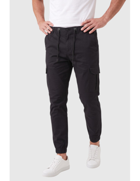 DeepSEA Erkek Slim Fit Likralı Kargo Cepli Jogger Pantolon – İpli Bel Lastikli Paça 2600589