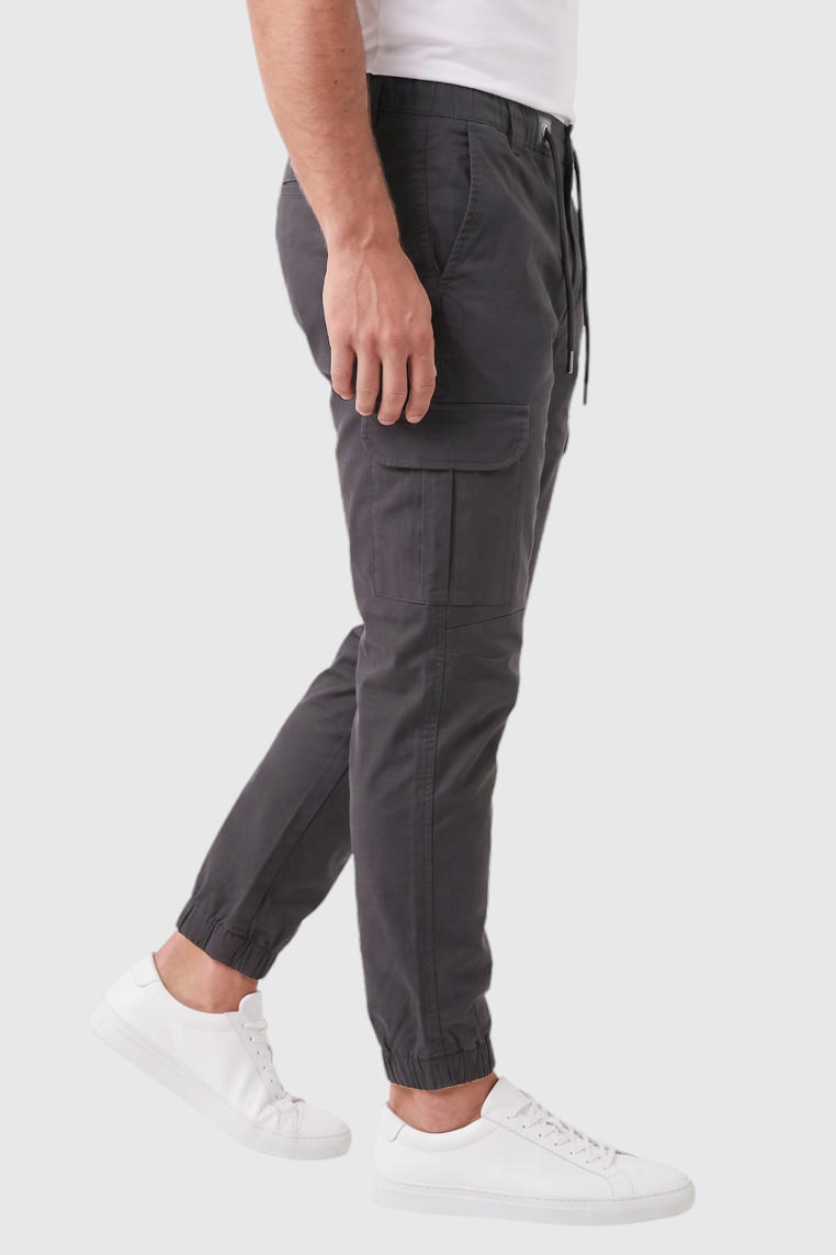 DeepSEA Erkek Slim Fit Likralı Kargo Cepli Jogger Pantolon – İpli Bel Lastikli Paça 2600589