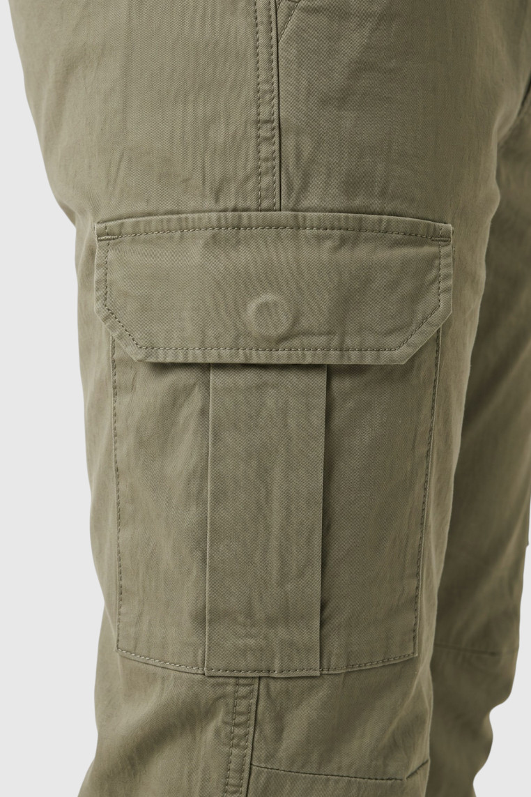 DeepSEA Erkek Slim Fit Likralı Kargo Jogger Pantolon – İpli Bel Lastikli Paça 1601569