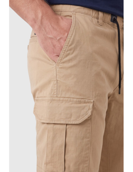 DeepSEA Erkek Slim Fit Likralı Kargo Jogger Pantolon – İpli Bel Lastikli Paça 1601569