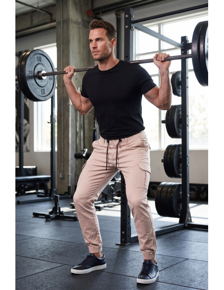 DeepSEA Erkek Slim Fit Likralı Kargo Jogger Pantolon – İpli Bel Lastikli Paça 1601569