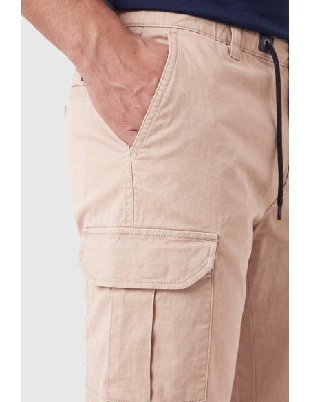 DeepSEA Erkek Slim Fit Likralı Kargo Jogger Pantolon – İpli Bel Lastikli Paça 1601569