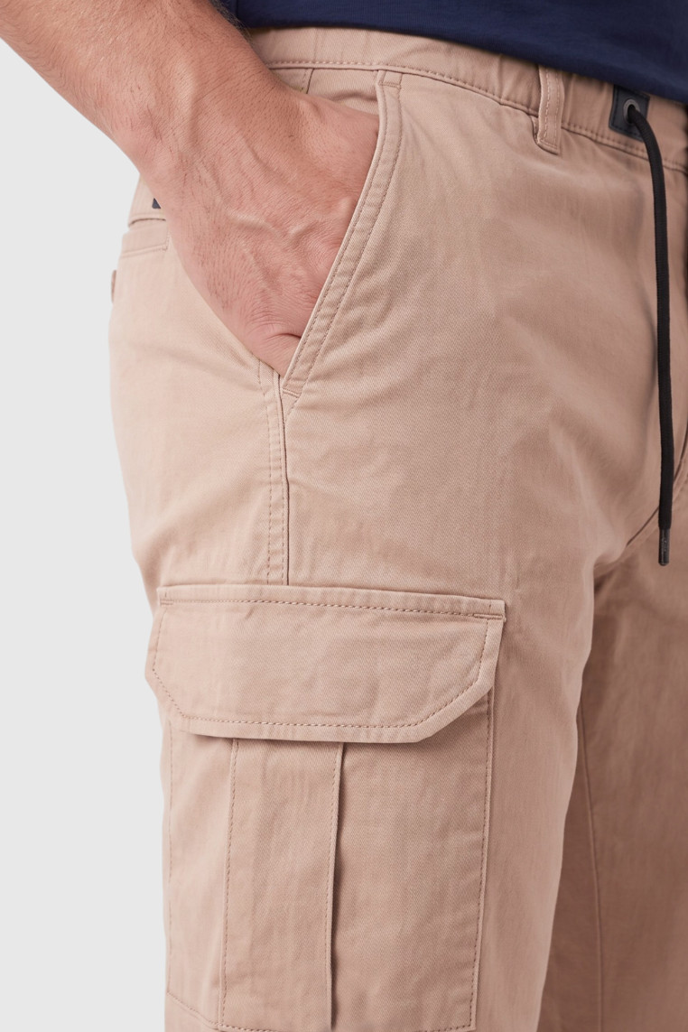 DeepSEA Erkek Slim Fit Likralı Kargo Jogger Pantolon – İpli Bel Lastikli Paça 1601569