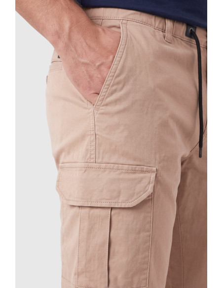 DeepSEA Erkek Slim Fit Likralı Kargo Jogger Pantolon – İpli Bel Lastikli Paça 1601569