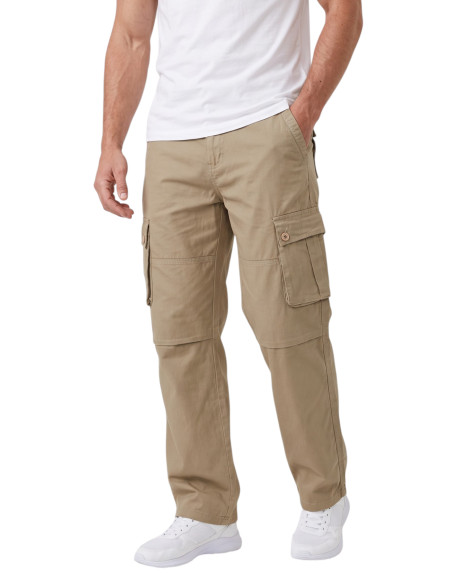 DeepSEA Erkek Relaxed Fit Bol Kesim Likralı Outdoor Kargo Pantolon – Çok Cepli Geniş Paça 1705421