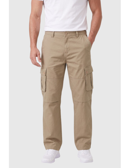 DeepSEA Erkek Relaxed Fit Bol Kesim Likralı Outdoor Kargo Pantolon – Çok Cepli Geniş Paça 1705421