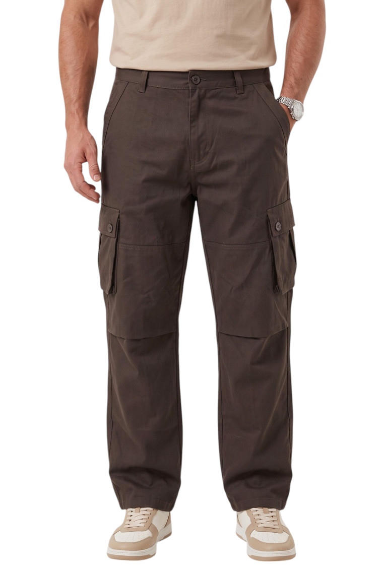 DeepSEA Erkek Relaxed Fit Bol Kesim Likralı Outdoor Kargo Pantolon – Çok Cepli Geniş Paça 1705421