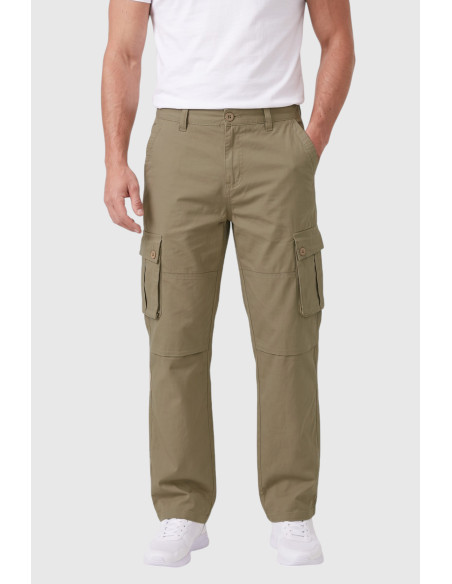 DeepSEA Erkek Relaxed Fit Bol Kesim Likralı Outdoor Kargo Pantolon – Çok Cepli Geniş Paça 1705421