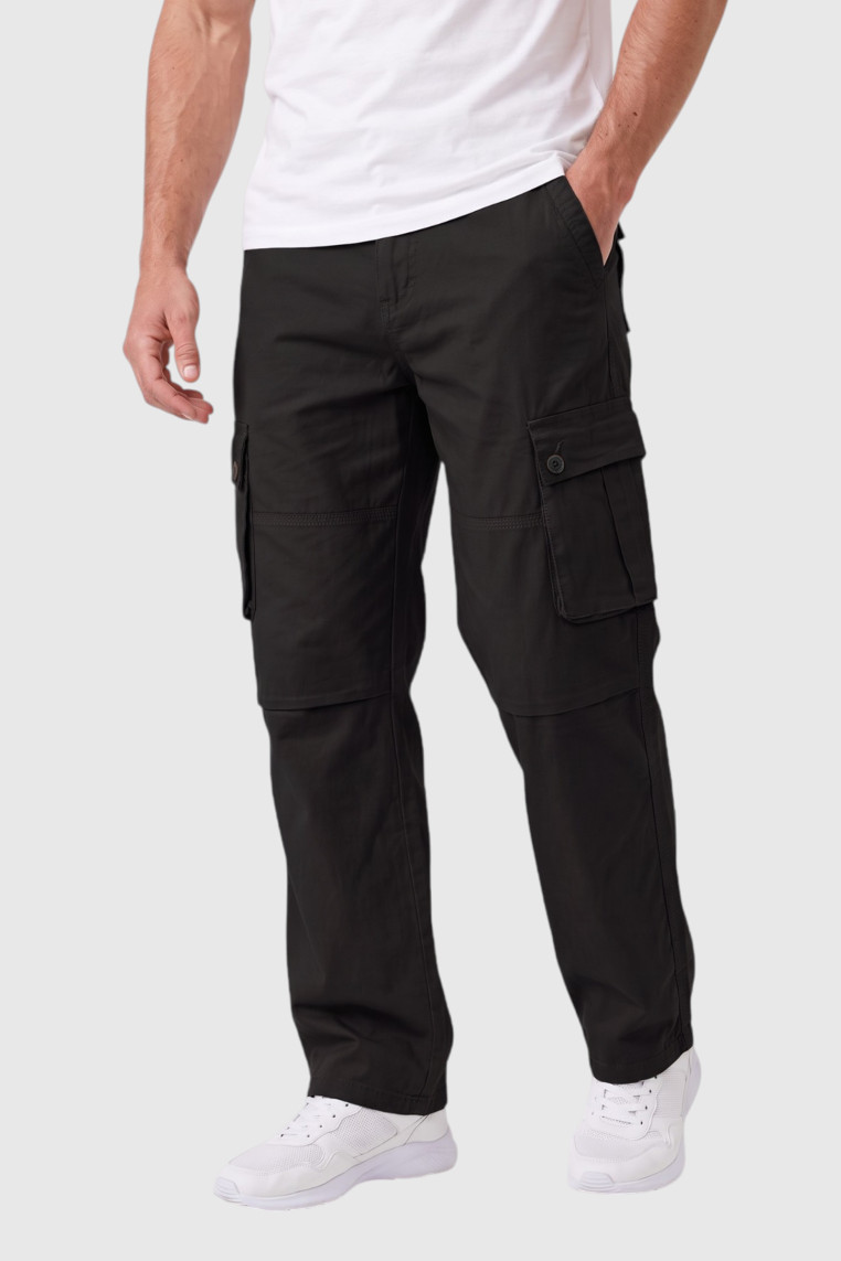 DeepSEA Erkek Relaxed Fit Bol Kesim Likralı Outdoor Kargo Pantolon – Çok Cepli Geniş Paça 1705421