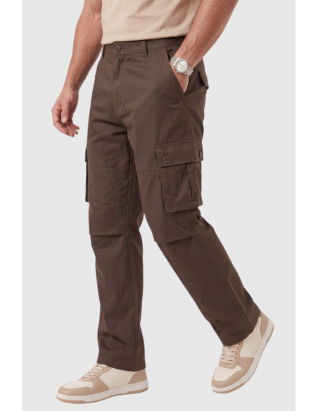 DeepSEA Erkek Relaxed Fit Bol Kesim Likralı Outdoor Kargo Pantolon – Çok Cepli Geniş Paça 1705421