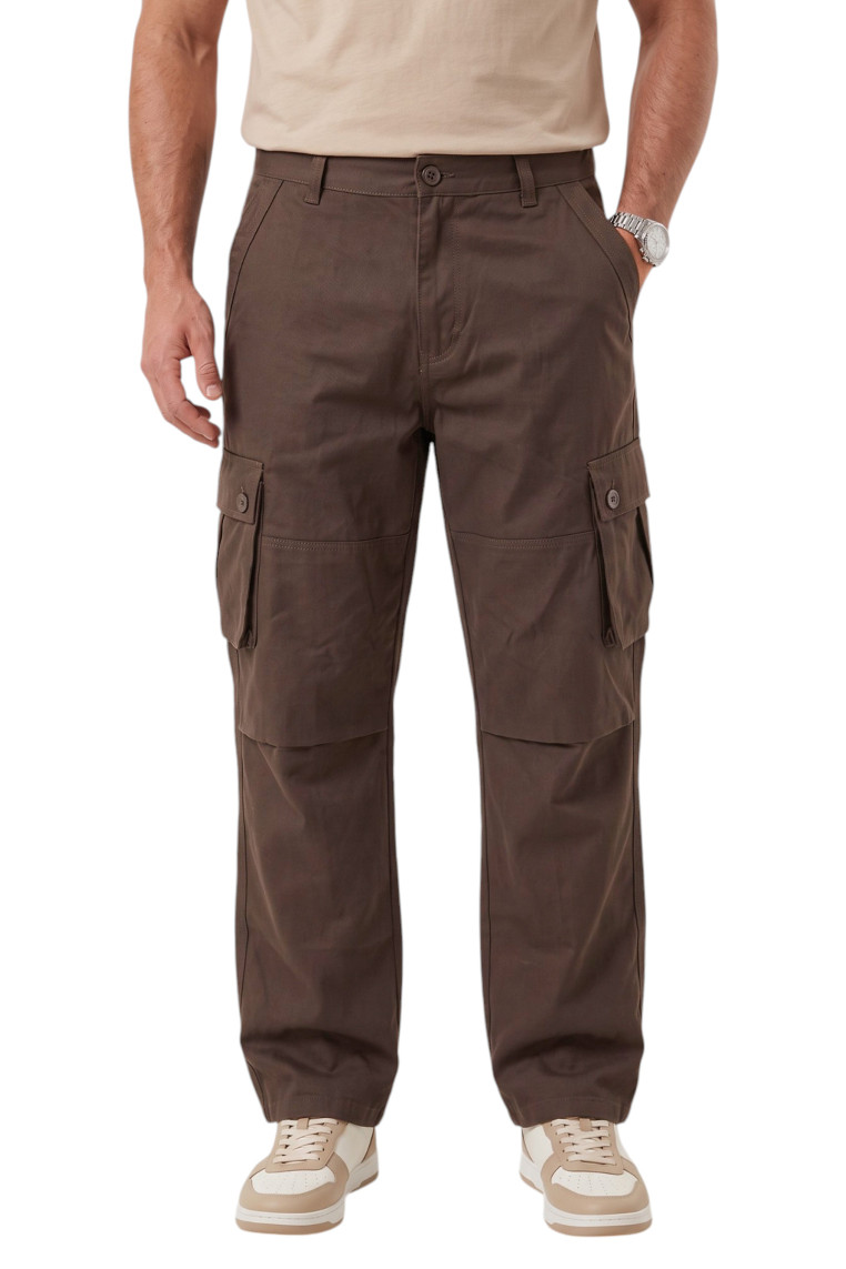 DeepSEA Erkek Relaxed Fit Bol Kesim Likralı Outdoor Kargo Pantolon – Çok Cepli Geniş Paça 1705421