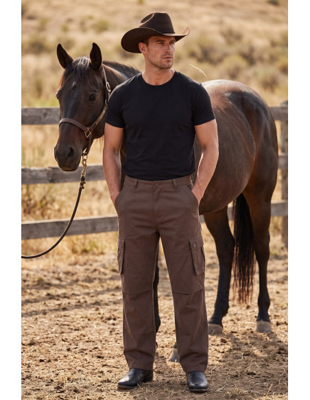 DeepSEA Erkek Relaxed Fit Bol Kesim Likralı Outdoor Kargo Pantolon – Çok Cepli Geniş Paça 1705421