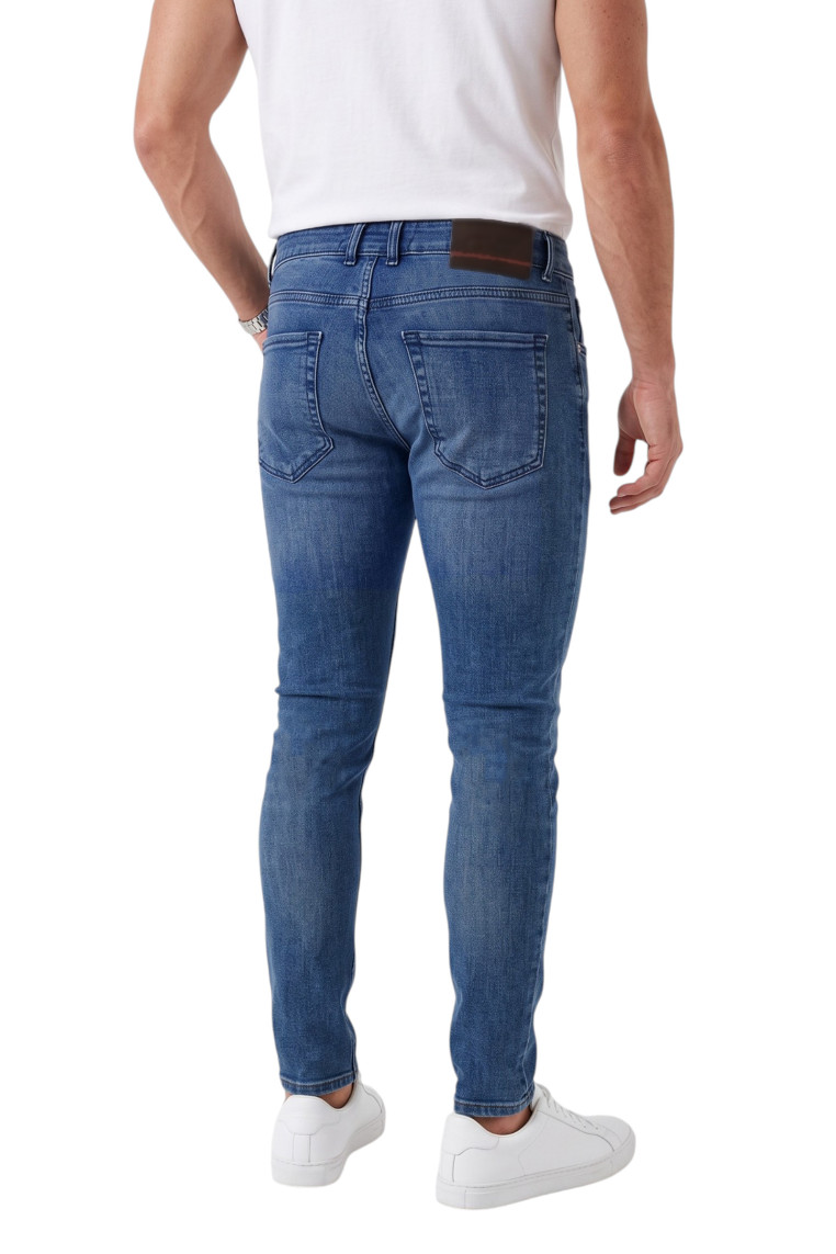 DeepSEA Erkek Slim Fit Dar Kesim Likralı Kot Pantolon – Dar Paça İnce Esnek Jean 2608306