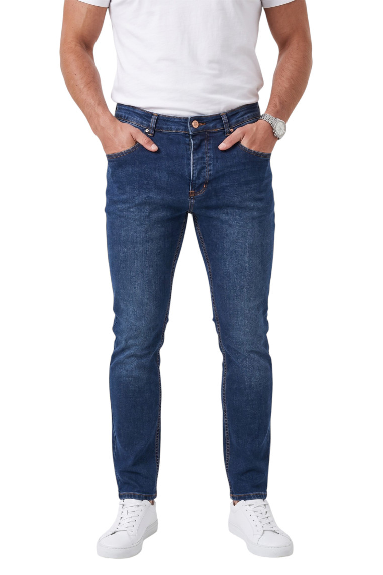 DeepSEA Erkek Slim Fit Dar Kesim Likralı Kot Pantolon – Dar Paça İnce Esnek Jean 2608306