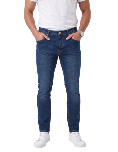 DeepSEA Erkek Slim Fit Dar Kesim Likralı Kot Pantolon – Dar Paça İnce Esnek Jean 2608306