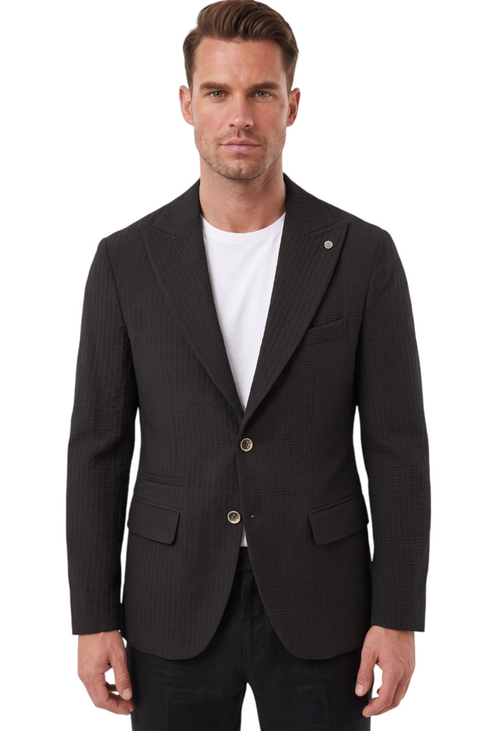 DeepSEA Slim Fit Blazer Ceket – Likralı Çift Yırtmaç Dokulu Premium Ceket 2600776 2