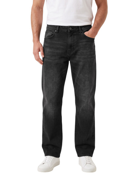DeepSEA Erkek Yıkamalı Baggy Fit Likralı Bol Kesim Geniş Paça Jean Kot Pantolon 2600061