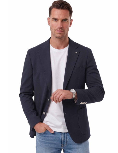 DeepSEA Erkek Slim Fit Likralı Blazer Ceket – Metal Düğmeli Torba Cepli Spor Ceket 2600828