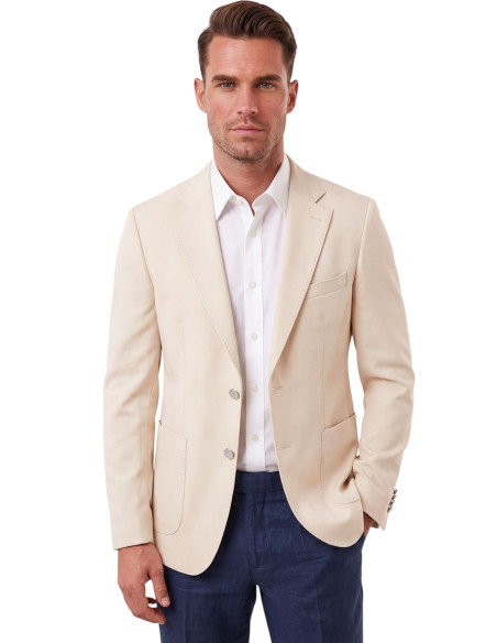 DeepSEA Erkek Slim Fit Likralı Blazer Ceket – Metal Düğmeli Torba Cepli Spor Ceket 2600828