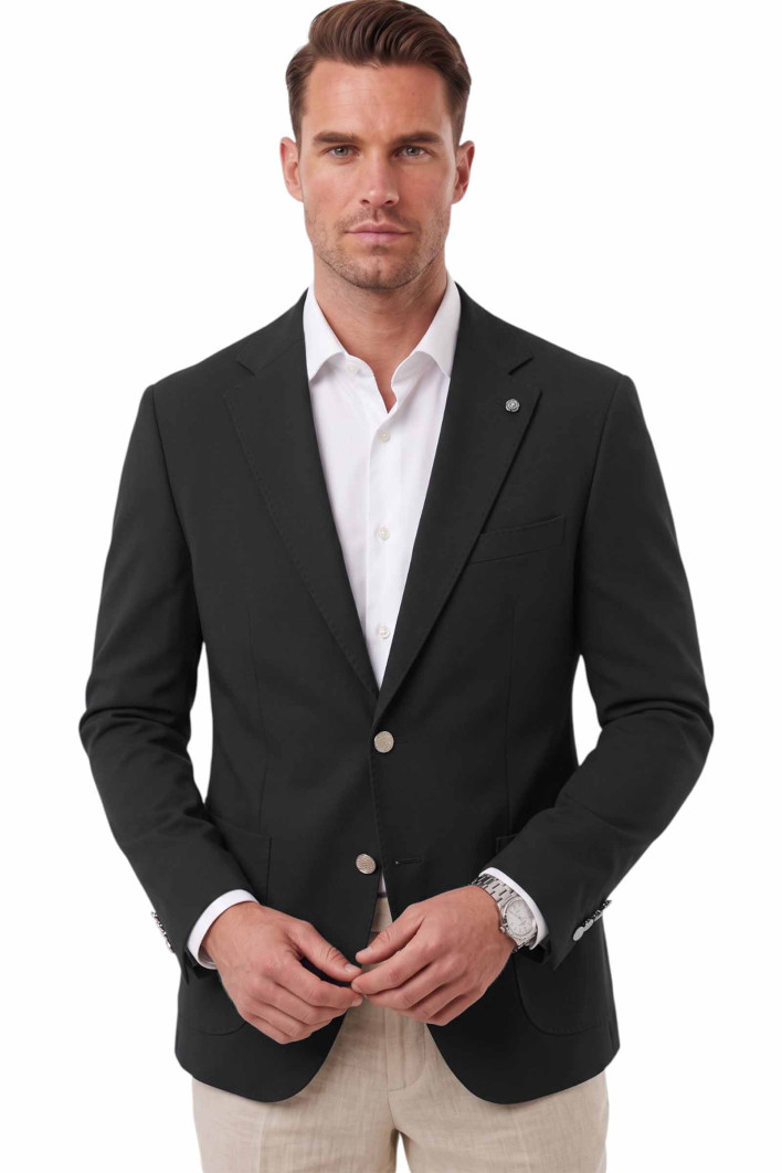 DeepSEA Slim Fit Blazer Ceket – Likralı Çift Yırtmaç Dokulu Premium Ceket 2600776 2