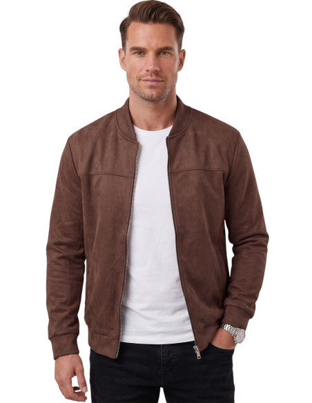 DeepSEA Erkek Slim Fit Likralı Süet Ceket – Kırışmayan Ütü Gerektirmeyen Mevsimlik Mont 2504334
