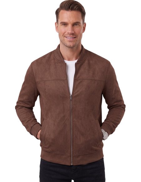 DeepSEA Erkek Slim Fit Likralı Süet Ceket – Kırışmayan Ütü Gerektirmeyen Mevsimlik Mont 2504334