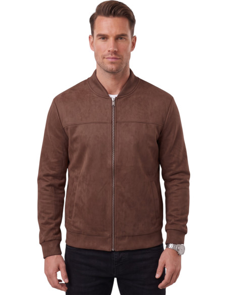 DeepSEA Erkek Slim Fit Likralı Süet Ceket – Kırışmayan Ütü Gerektirmeyen Mevsimlik Mont 2504334