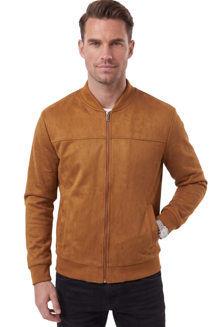 DeepSEA Erkek Slim Fit Likralı Süet Ceket – Kırışmayan Ütü Gerektirmeyen Mevsimlik Mont 2504334 2