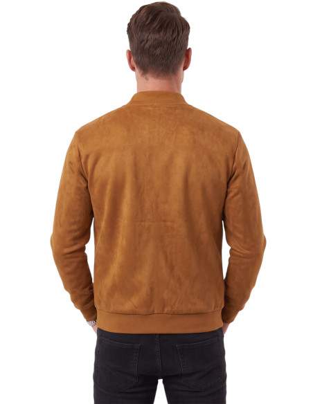 DeepSEA Erkek Slim Fit Likralı Süet Ceket – Kırışmayan Ütü Gerektirmeyen Mevsimlik Mont 2504334
