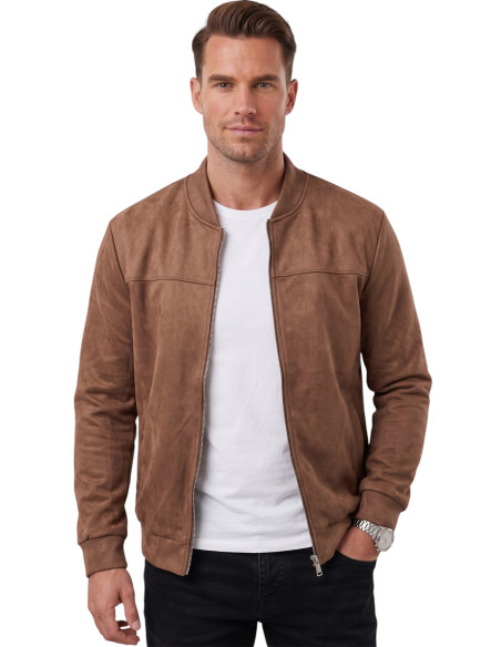 DeepSEA Erkek Slim Fit Likralı Süet Ceket – Kırışmayan Ütü Gerektirmeyen Mevsimlik Mont 2504334