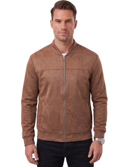 DeepSEA Erkek Slim Fit Likralı Süet Ceket – Kırışmayan Ütü Gerektirmeyen Mevsimlik Mont 2504334