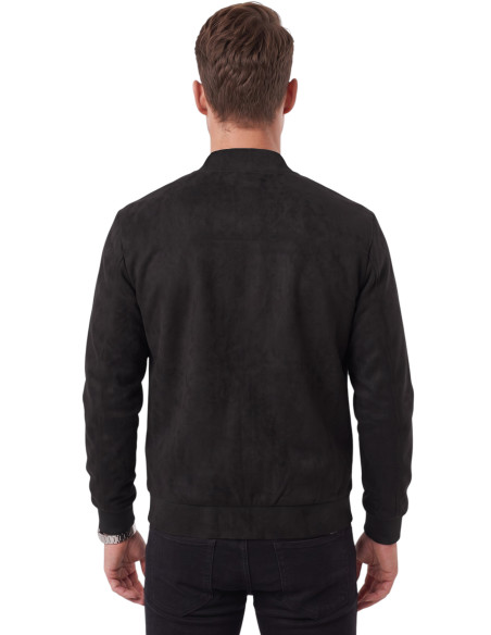 DeepSEA Erkek Slim Fit Likralı Süet Ceket – Kırışmayan Ütü Gerektirmeyen Mevsimlik Mont 2504334