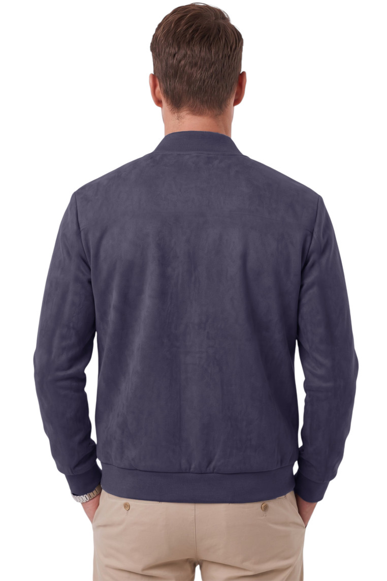 DeepSEA Erkek Slim Fit Likralı Süet Ceket – Kırışmayan Ütü Gerektirmeyen Mevsimlik Mont 2504334