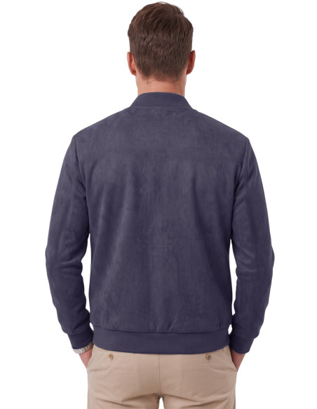 DeepSEA Erkek Slim Fit Likralı Süet Ceket – Kırışmayan Ütü Gerektirmeyen Mevsimlik Mont 2504334