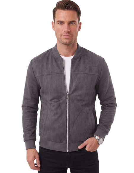 DeepSEA Erkek Slim Fit Likralı Süet Ceket – Kırışmayan Ütü Gerektirmeyen Mevsimlik Mont 2504334
