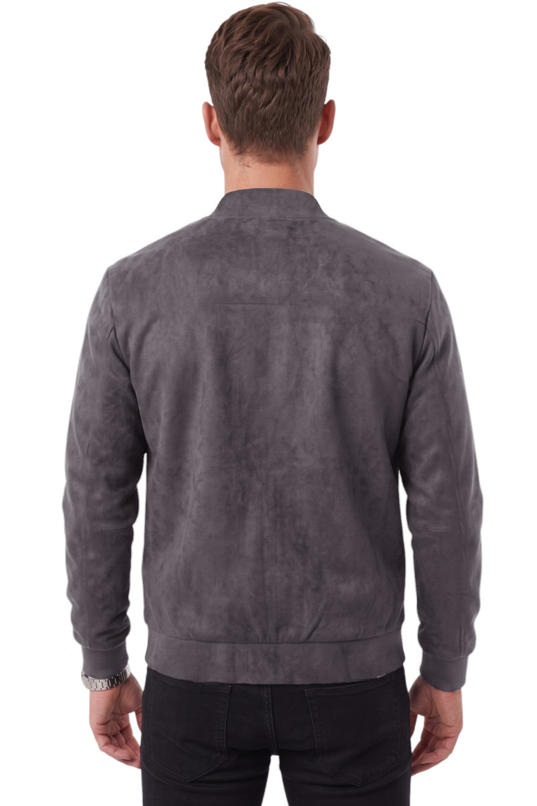 DeepSEA Erkek Slim Fit Likralı Süet Ceket – Kırışmayan Ütü Gerektirmeyen Mevsimlik Mont 2504334
