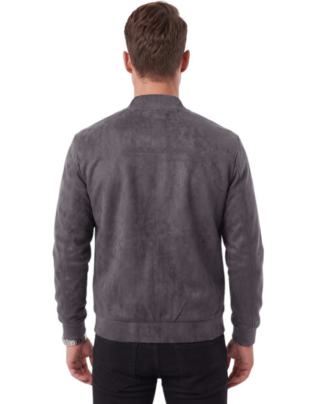 DeepSEA Erkek Slim Fit Likralı Süet Ceket – Kırışmayan Ütü Gerektirmeyen Mevsimlik Mont 2504334