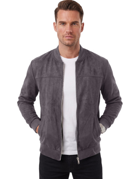 DeepSEA Erkek Slim Fit Likralı Süet Ceket – Kırışmayan Ütü Gerektirmeyen Mevsimlik Mont 2504334