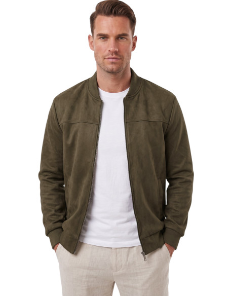 DeepSEA Erkek Slim Fit Likralı Süet Ceket – Kırışmayan Ütü Gerektirmeyen Mevsimlik Mont 2504334